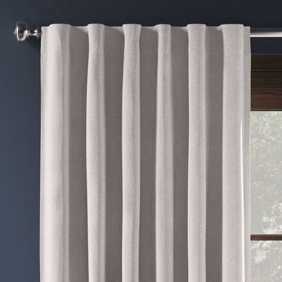 Open Box - Threshold - 63"x50" Ashville Blackout Window Curtain Panel Gra Gray - Picture 1 of 4